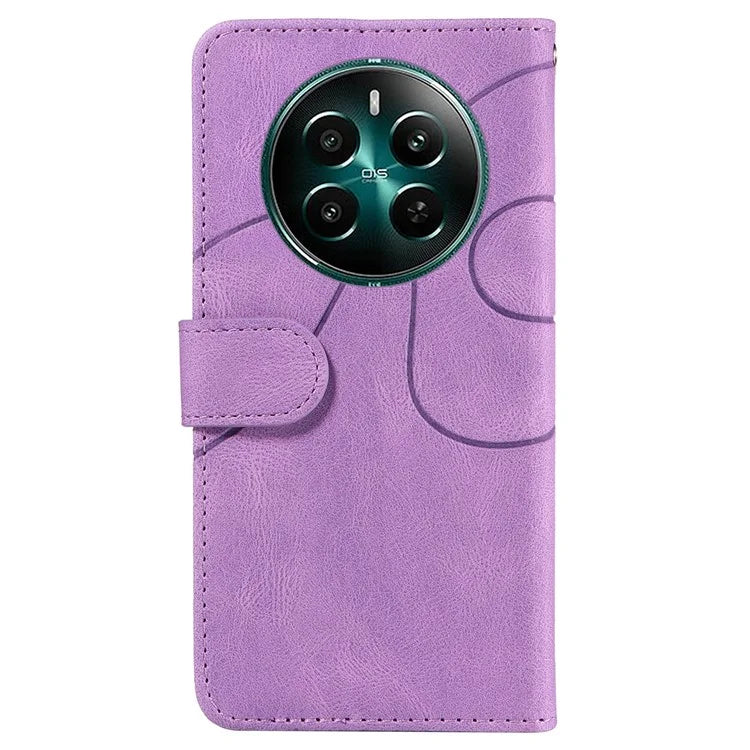 KT Leather Series-1 For Realme Narzo 70 5G / Narzo 70 Pro 5G / P1 5G / 12 4G / 12+ 5G Case Color Splicing Phone Cover Wallet Stand