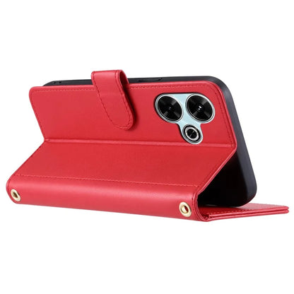 For Xiaomi Redmi 13 5G / 4G / Poco M6 4G / Redmi Note 13R 5G Wallet Case Rhombus Grid PU Leather Phone Cover