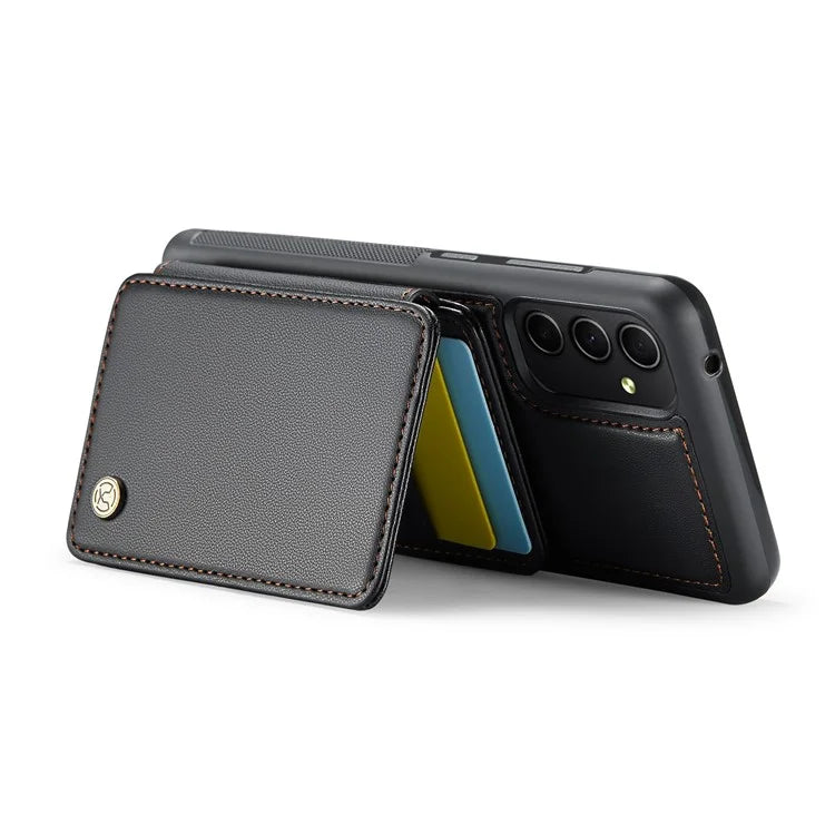 JEEHOOD J05 For Samsung Galaxy A54 5G Case Card Holder Kickstand Leather+TPU Phone Cover