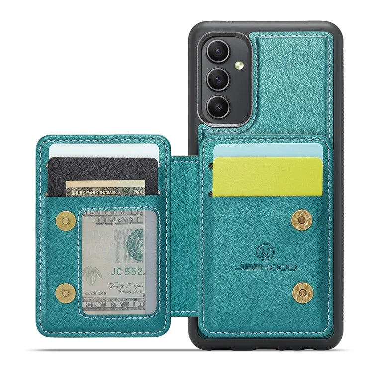JEEHOOD J05 For Samsung Galaxy A54 5G Case Card Holder Kickstand Leather+TPU Phone Cover