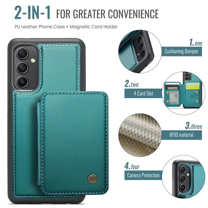 JEEHOOD J05 For Samsung Galaxy A54 5G Case Card Holder Kickstand Leather+TPU Phone Cover