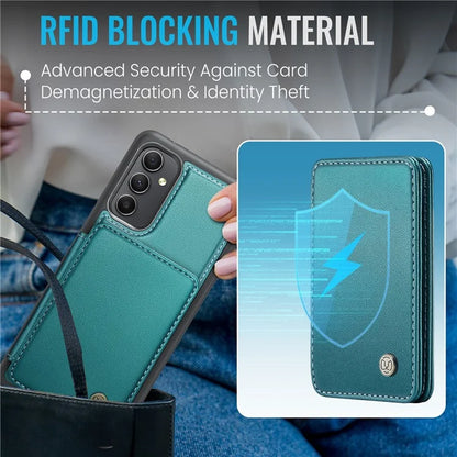 JEEHOOD J05 For Samsung Galaxy A54 5G Case Card Holder Kickstand Leather+TPU Phone Cover