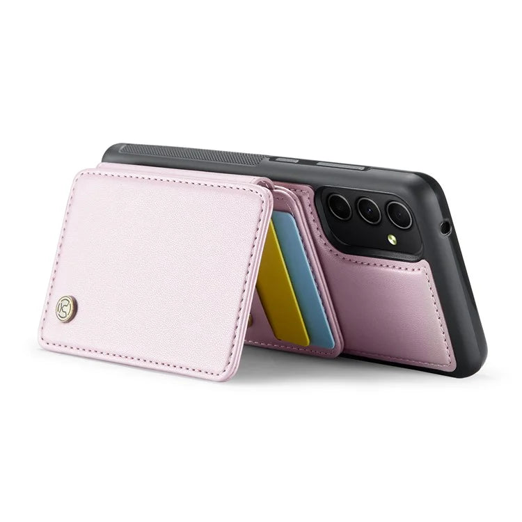 JEEHOOD J05 For Samsung Galaxy A54 5G Case Card Holder Kickstand Leather+TPU Phone Cover