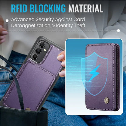 JEEHOOD J05 For Samsung Galaxy A54 5G Case Card Holder Kickstand Leather+TPU Phone Cover