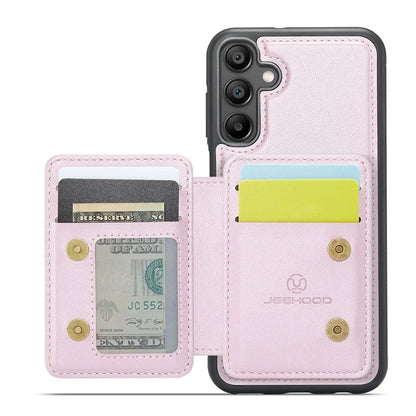 JEEHOOD J05 For Samsung Galaxy A55 5G Case Card Holder Kickstand Leather+TPU Phone Cover