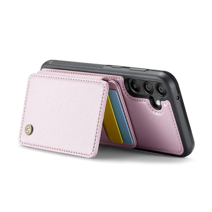 JEEHOOD J05 For Samsung Galaxy A55 5G Case Card Holder Kickstand Leather+TPU Phone Cover