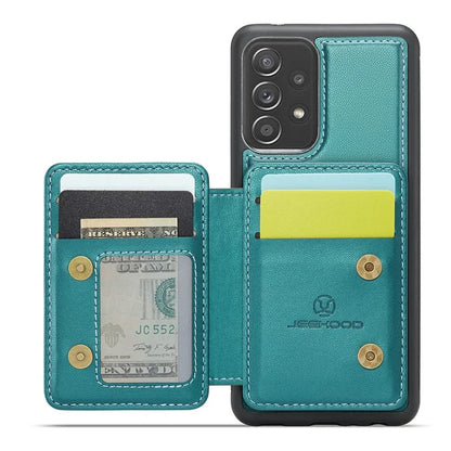 JEEHOOD J05 For Samsung Galaxy A53 5G Case Card Holder Kickstand Leather+TPU Phone Cover