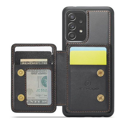 JEEHOOD J05 For Samsung Galaxy A53 5G Case Card Holder Kickstand Leather+TPU Phone Cover