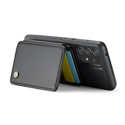 JEEHOOD J05 For Samsung Galaxy A53 5G Case Card Holder Kickstand Leather+TPU Phone Cover