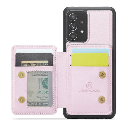 JEEHOOD J05 For Samsung Galaxy A53 5G Case Card Holder Kickstand Leather+TPU Phone Cover