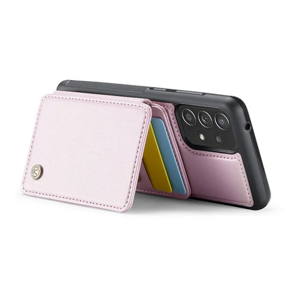 JEEHOOD J05 For Samsung Galaxy A53 5G Case Card Holder Kickstand Leather+TPU Phone Cover