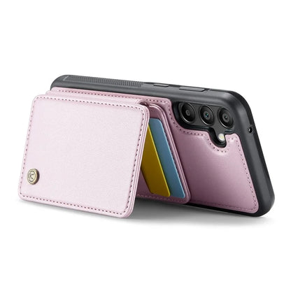 JEEHOOD J05 For Samsung Galaxy A35 5G Case Card Holder Kickstand Leather+TPU Phone Cover