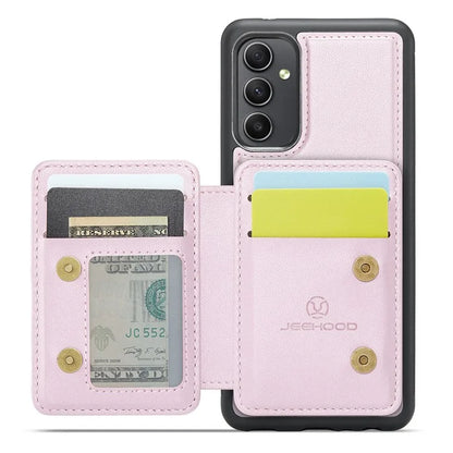 JEEHOOD J05 For Samsung Galaxy A34 5G Case Card Holder Kickstand Leather+TPU Phone Cover