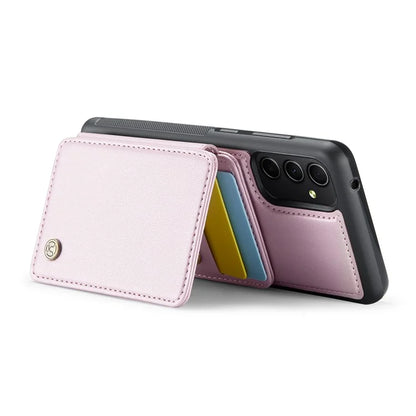 JEEHOOD J05 For Samsung Galaxy A34 5G Case Card Holder Kickstand Leather+TPU Phone Cover