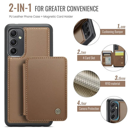 JEEHOOD J05 For Samsung Galaxy A34 5G Case Card Holder Kickstand Leather+TPU Phone Cover