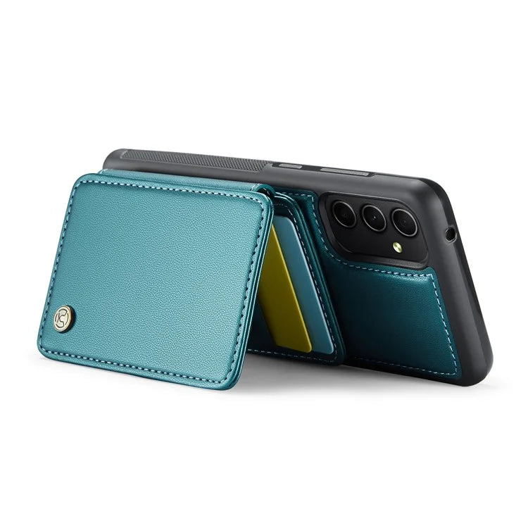 JEEHOOD J05 For Samsung Galaxy A34 5G Case Card Holder Kickstand Leather+TPU Phone Cover