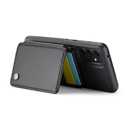 JEEHOOD J05 For Samsung Galaxy A34 5G Case Card Holder Kickstand Leather+TPU Phone Cover