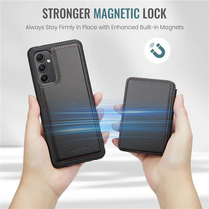 JEEHOOD J05 For Samsung Galaxy A34 5G Case Card Holder Kickstand Leather+TPU Phone Cover