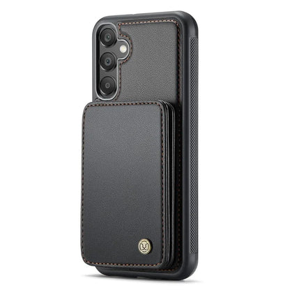 JEEHOOD J05 For Samsung Galaxy A15 4G / 5G Case Card Holder Kickstand Leather+TPU Phone Cover