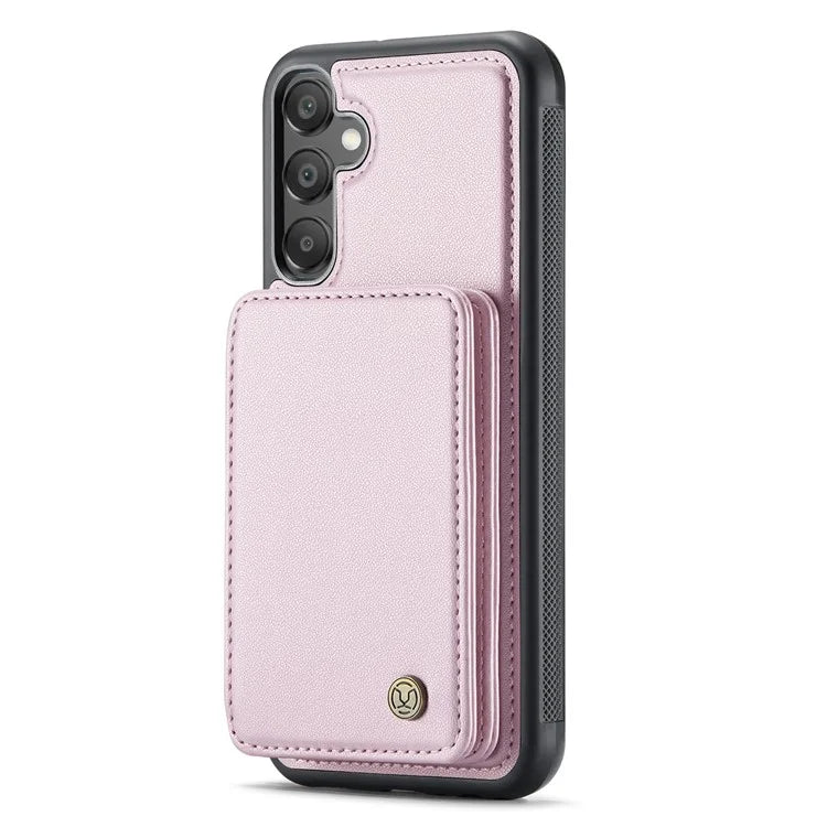 JEEHOOD J05 For Samsung Galaxy A15 4G / 5G Case Card Holder Kickstand Leather+TPU Phone Cover