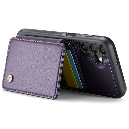 JEEHOOD J05 For Samsung Galaxy A15 4G / 5G Case Card Holder Kickstand Leather+TPU Phone Cover