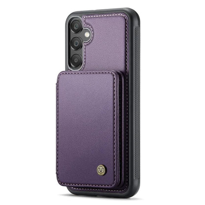 JEEHOOD J05 For Samsung Galaxy A15 4G / 5G Case Card Holder Kickstand Leather+TPU Phone Cover