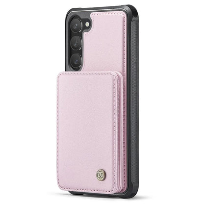 JEEHOOD J05 For Samsung Galaxy S23 Case Card Holder Kickstand Leather+TPU Phone Cover