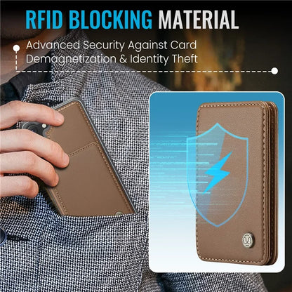 JEEHOOD J05 For Samsung Galaxy S23 Case Card Holder Kickstand Leather+TPU Phone Cover