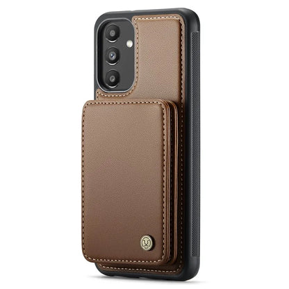 JEEHOOD J05 For Samsung Galaxy A13 5G Case Card Holder Kickstand Leather+TPU Phone Cover