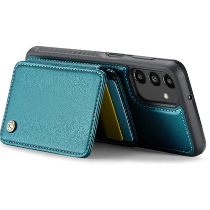 JEEHOOD J05 For Samsung Galaxy A13 5G Case Card Holder Kickstand Leather+TPU Phone Cover