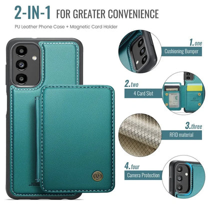 JEEHOOD J05 For Samsung Galaxy A13 5G Case Card Holder Kickstand Leather+TPU Phone Cover