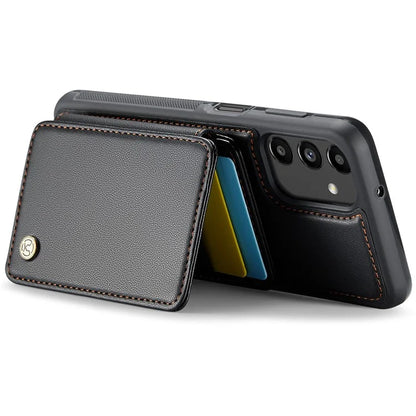 JEEHOOD J05 For Samsung Galaxy A13 5G Case Card Holder Kickstand Leather+TPU Phone Cover