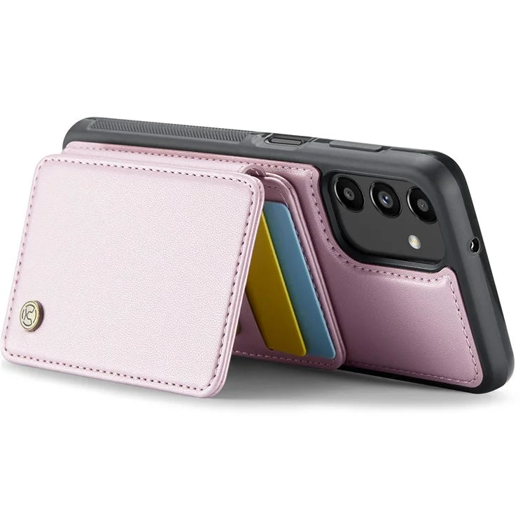 JEEHOOD J05 For Samsung Galaxy A13 5G Case Card Holder Kickstand Leather+TPU Phone Cover