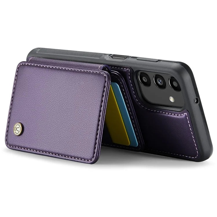 JEEHOOD J05 For Samsung Galaxy A13 5G Case Card Holder Kickstand Leather+TPU Phone Cover