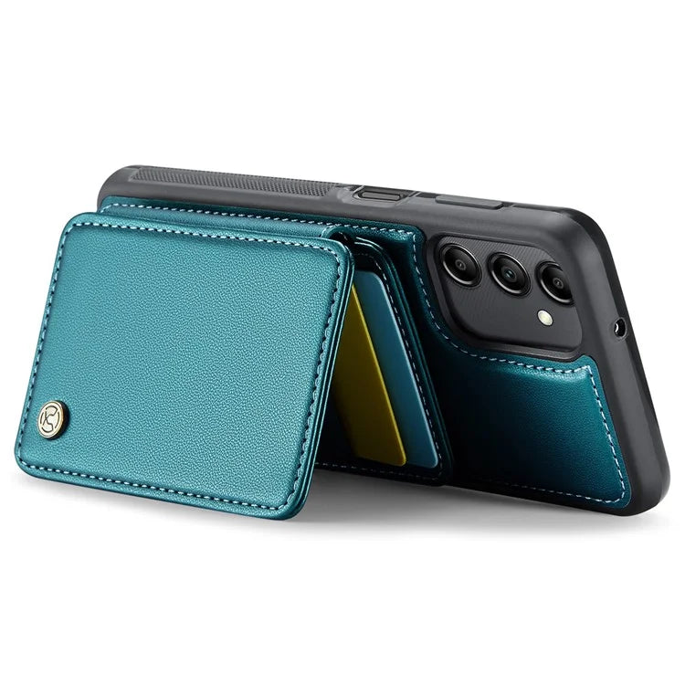 JEEHOOD J05 For Samsung Galaxy A14 4G / 5G Case Card Holder Kickstand Leather+TPU Phone Cover