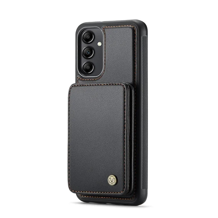 JEEHOOD J05 For Samsung Galaxy A14 4G / 5G Case Card Holder Kickstand Leather+TPU Phone Cover