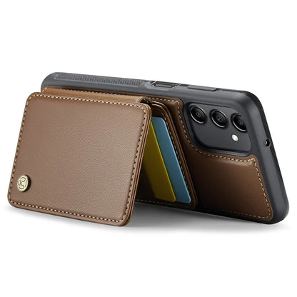 JEEHOOD J05 For Samsung Galaxy A14 4G / 5G Case Card Holder Kickstand Leather+TPU Phone Cover