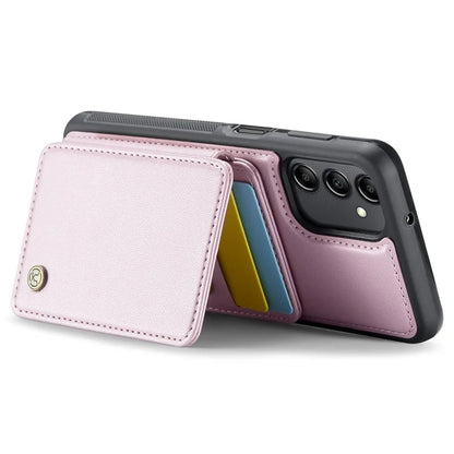 JEEHOOD J05 For Samsung Galaxy A14 4G / 5G Case Card Holder Kickstand Leather+TPU Phone Cover