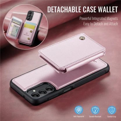JEEHOOD J05 For Samsung Galaxy A14 4G / 5G Case Card Holder Kickstand Leather+TPU Phone Cover