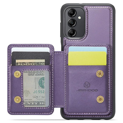 JEEHOOD J05 For Samsung Galaxy A14 4G / 5G Case Card Holder Kickstand Leather+TPU Phone Cover