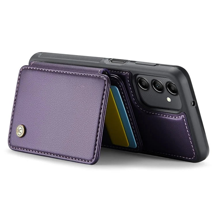JEEHOOD J05 For Samsung Galaxy A14 4G / 5G Case Card Holder Kickstand Leather+TPU Phone Cover