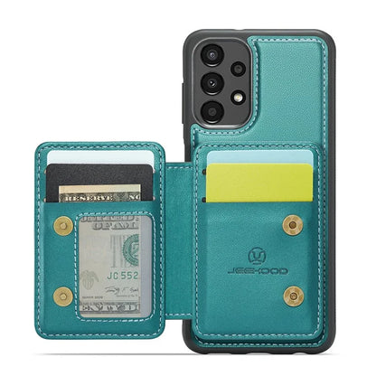 JEEHOOD J05 For Samsung Galaxy A13 4G Case Card Holder Kickstand Leather+TPU Phone Cover