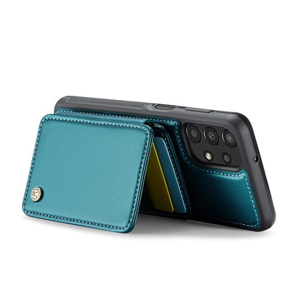 JEEHOOD J05 For Samsung Galaxy A13 4G Case Card Holder Kickstand Leather+TPU Phone Cover