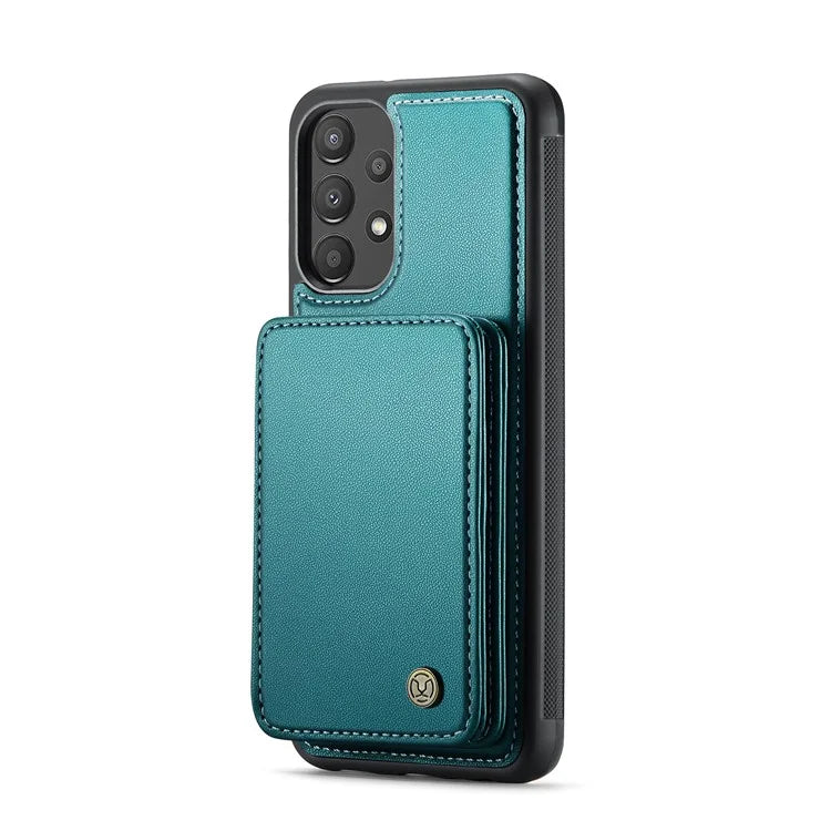 JEEHOOD J05 For Samsung Galaxy A13 4G Case Card Holder Kickstand Leather+TPU Phone Cover