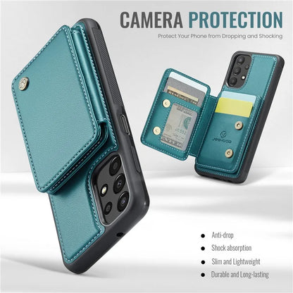 JEEHOOD J05 For Samsung Galaxy A13 4G Case Card Holder Kickstand Leather+TPU Phone Cover