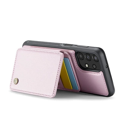 JEEHOOD J05 For Samsung Galaxy A13 4G Case Card Holder Kickstand Leather+TPU Phone Cover