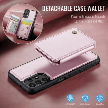JEEHOOD J05 For Samsung Galaxy A13 4G Case Card Holder Kickstand Leather+TPU Phone Cover
