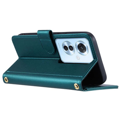 For Oppo F25 Pro 5G / Reno11 F 5G Wallet Case Rhombus Grid PU Leather Phone Cover