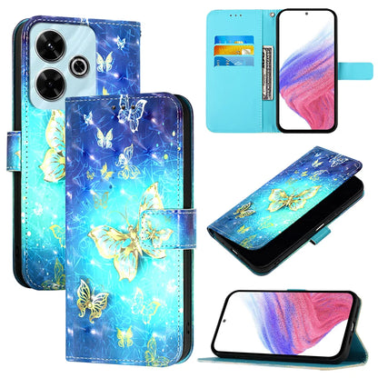 For Xiaomi Redmi 13 4G Leather Case YB Pattern Printing Leather Series-2 Pattern Printing Wallet Stand Cover