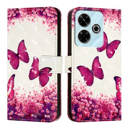 For Xiaomi Redmi 13 4G Leather Case YB Pattern Printing Leather Series-2 Pattern Printing Wallet Stand Cover